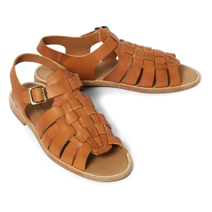 Boroma Leather Sandals Camel Anthology Paris Shoes Adult