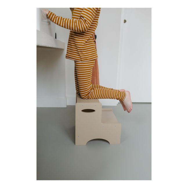 Escalón de madera | Beige