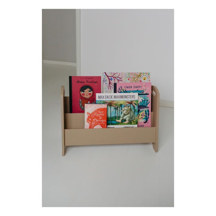 Wooden Book Rack | Beige- Imagen del producto n°1