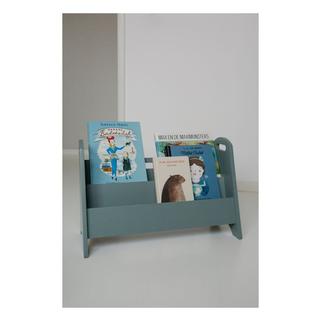 Wooden Book Rack | Olive green