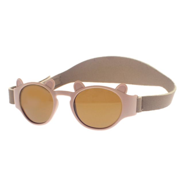 Bear Sunglasses with Elastic Strap Pale pink