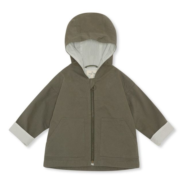 Billie Organic Cotton Waterproof Jacket Verde militare
