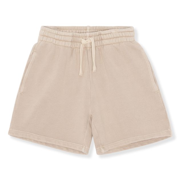 Lou Organic Cotton Fleece Shorts | Beige