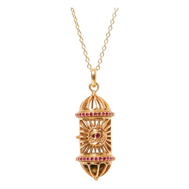Aleph Ruby Necklace | Burgunderrot