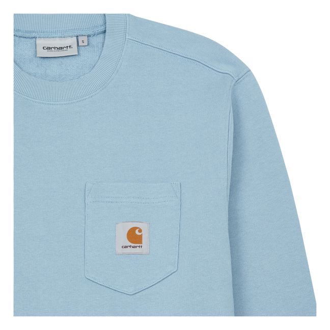 Pocket Sweatshirt Graublau