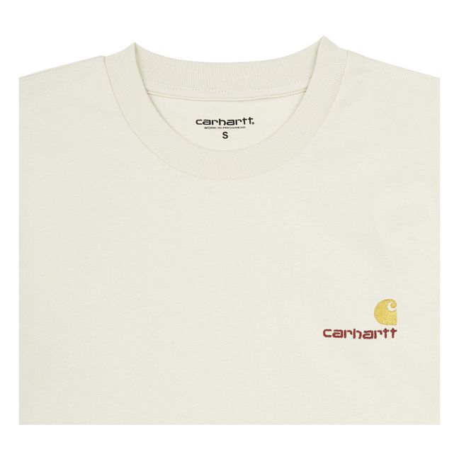American Script Organic Cotton T-shirt Ecru