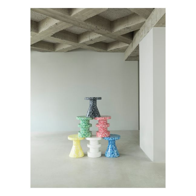 Hocker Bit cone aus recyceltem Plastik | Schwarz