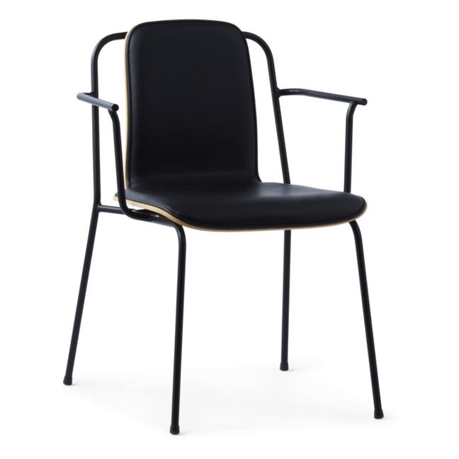 Silla Studio con reposabrazos | Negro