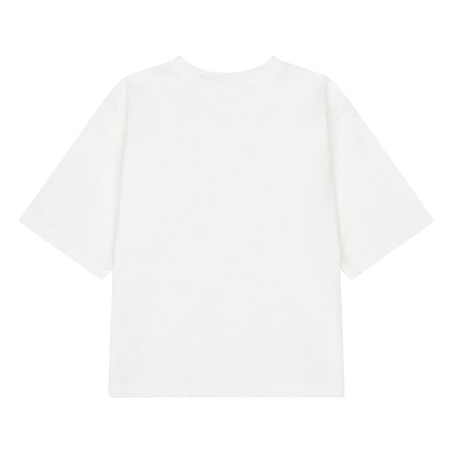 Loose Organic Cotton T-shirt Off white