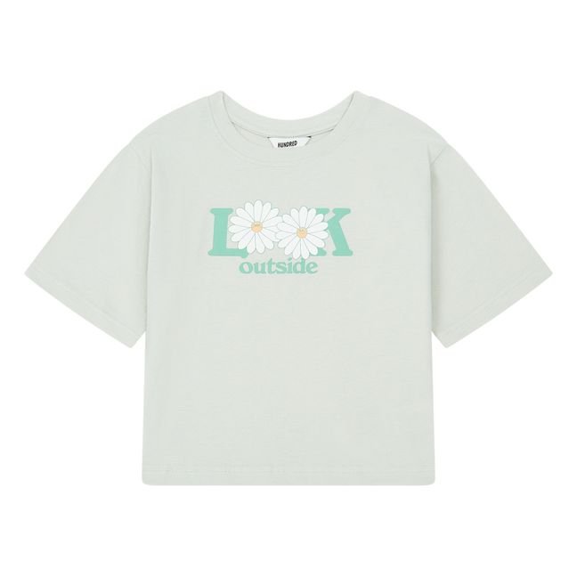 Camiseta Ample de algodón orgánico Verde agua