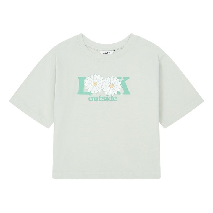 Loose Organic Cotton T-shirt Green water Hundred Pieces Fashion Teen ...