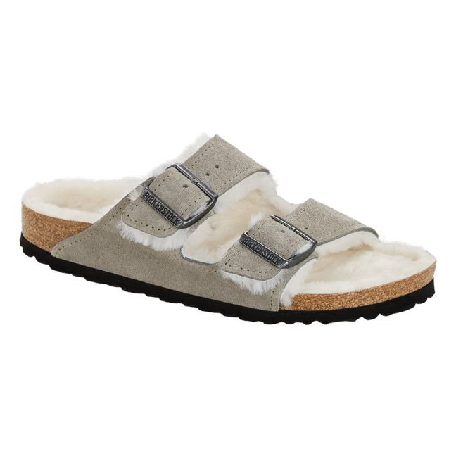 Arizona Shearling Sandals - Adult Collection - Light grey
