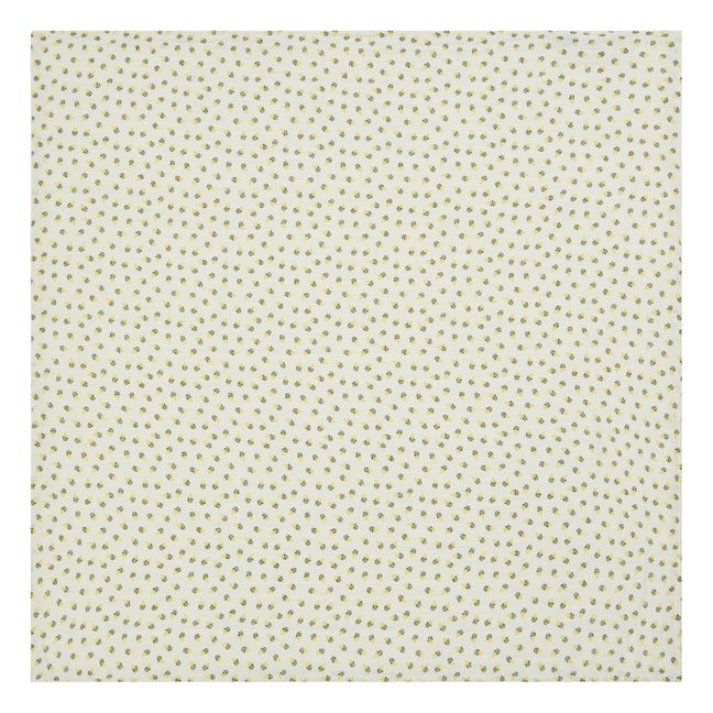 Small Poppy Cotton Muslin Swaddling Cloth | Yellow