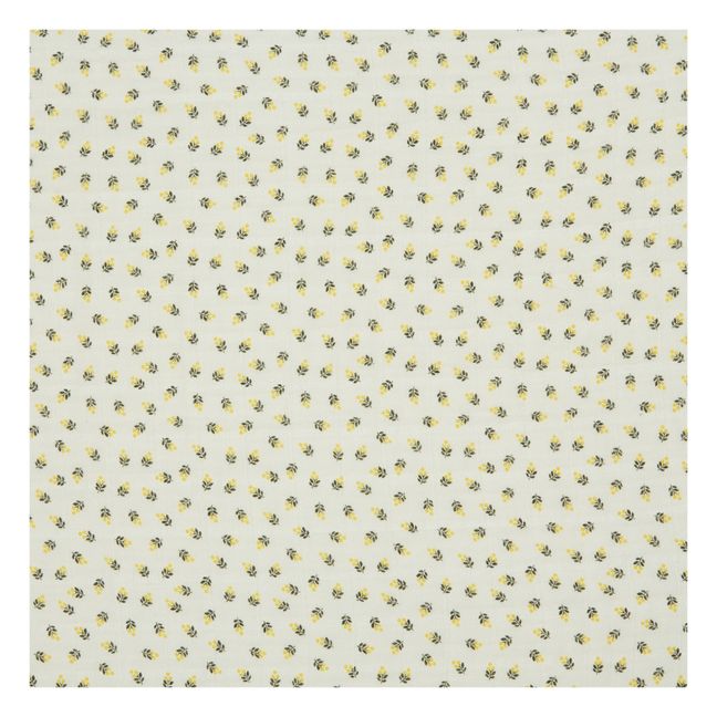 Small Poppy Cotton Muslin Swaddling Cloth Yellow