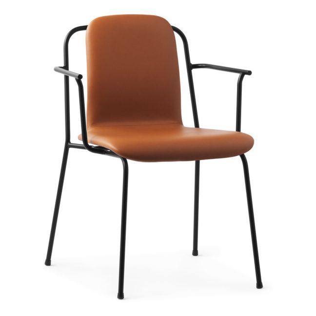 Studio Chair with Armrests Brown