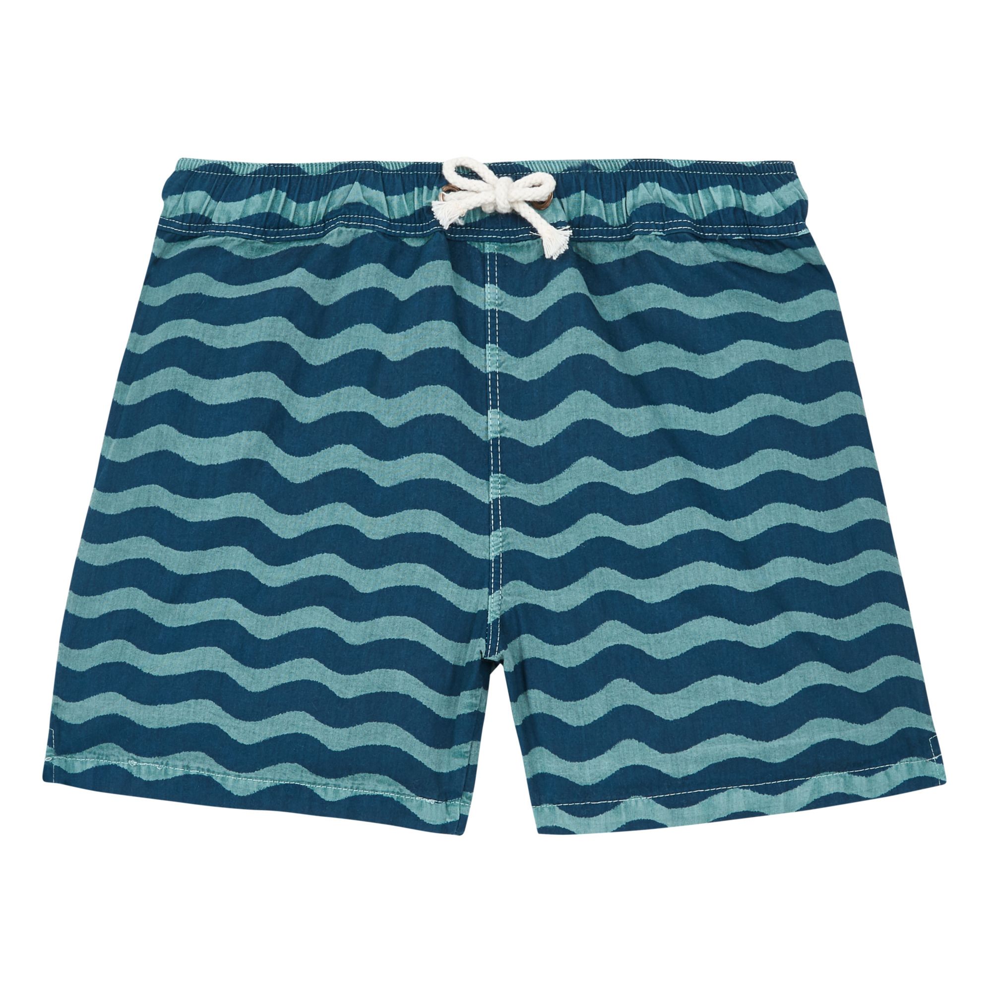 Organic Cotton Striped Swim Trunks Green water Búho Fashion Baby ...