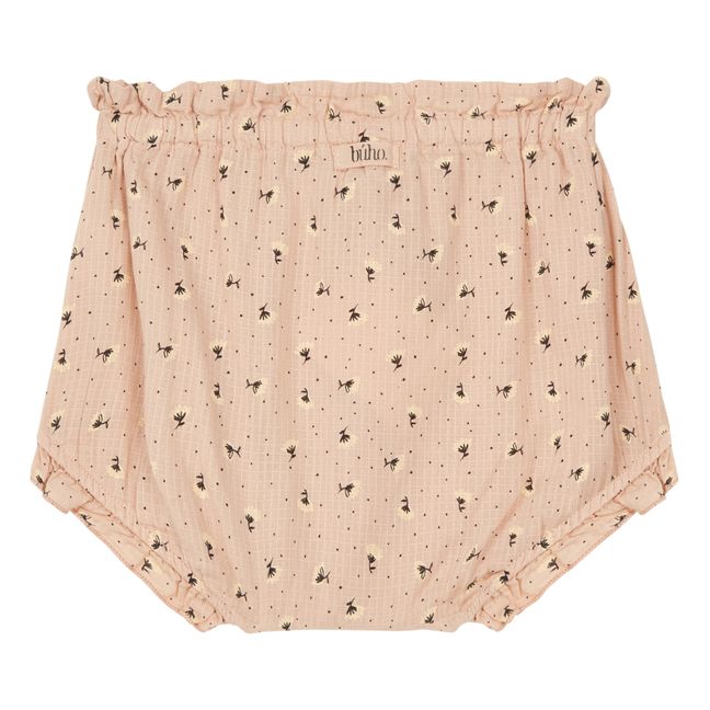 Organic Cotton Floral Bloomers Rosa antico