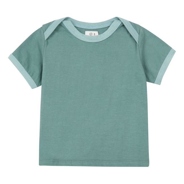 T-Shirt US Bébé Bleu Vert