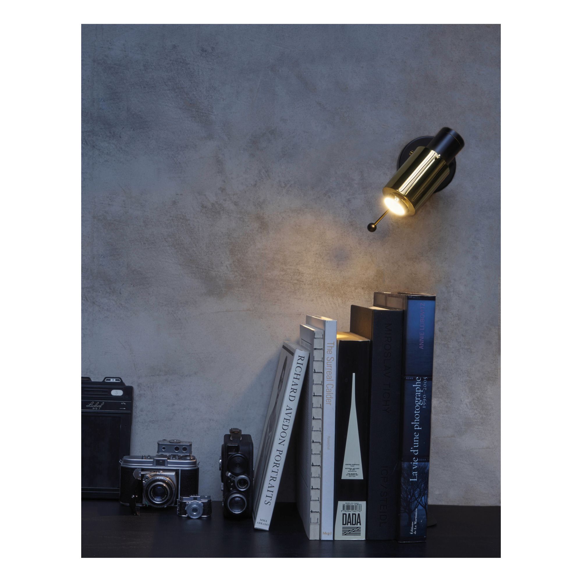 Biny Wall Lamp with Switch Gold- Product image n°4