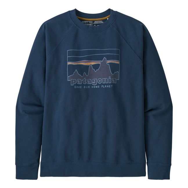 Skiline Organic Cotton Sweatshirt - Men’s Collection - Navy blue