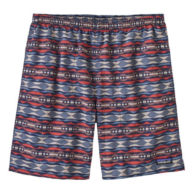 Recycled Nylon Long Swim Trunks - Men’s Collection - Red