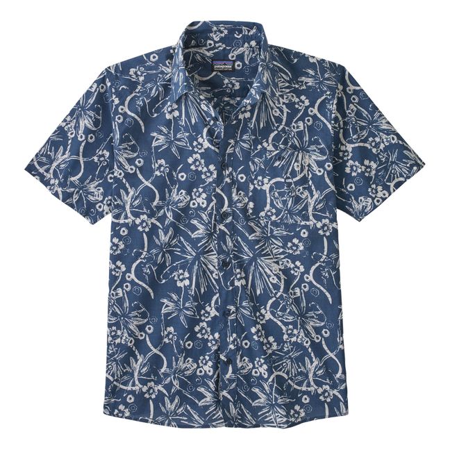 Organic Cotton Short-Sleeve Shirt - Men’s Collection - Blu marino