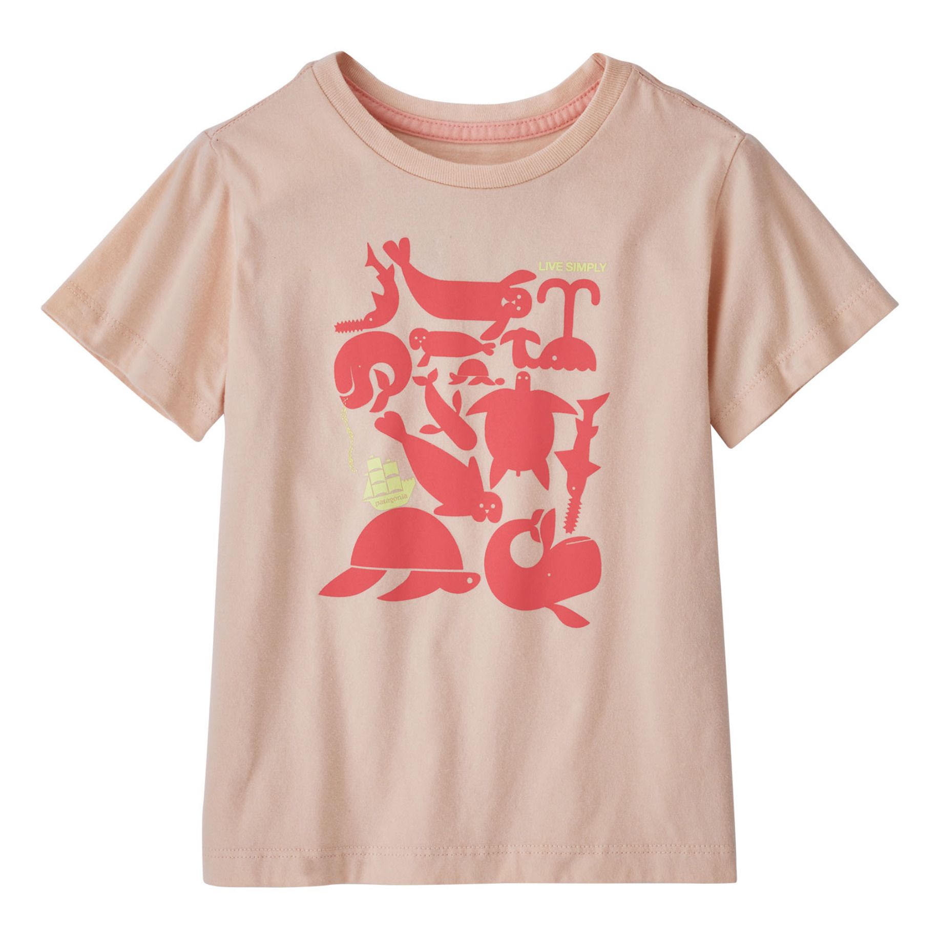 Camiseta Live Simply de algodón orgánico Rosa- Imagen del producto n°0