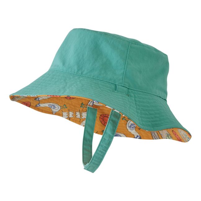 Recycled Reversible Bucket Hat Yellow