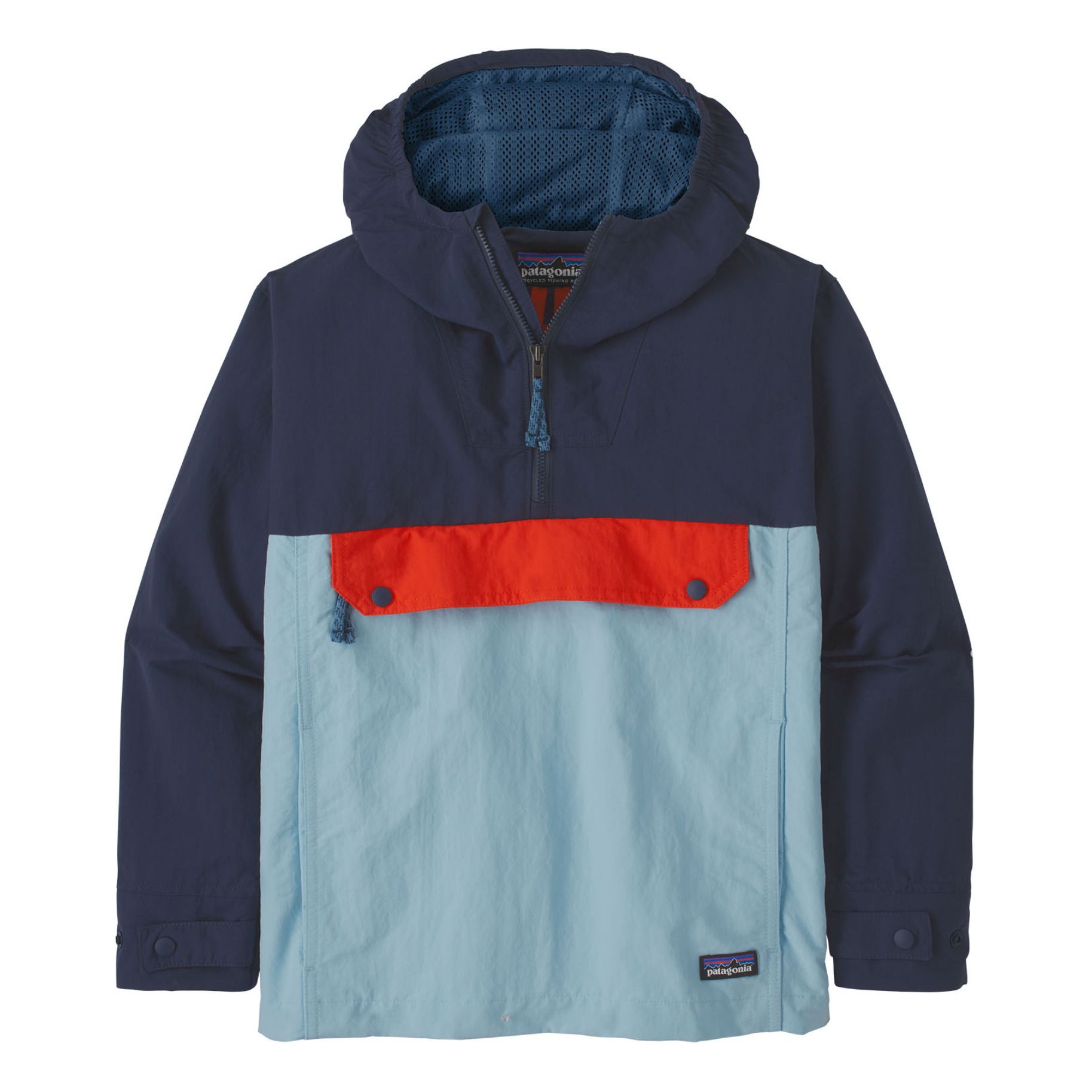 Isthmus Recycled Nylon Anorak Azul- Imagen del producto n°0