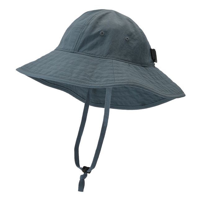 Recycled Nylon String Bucket Hat Azul Gris