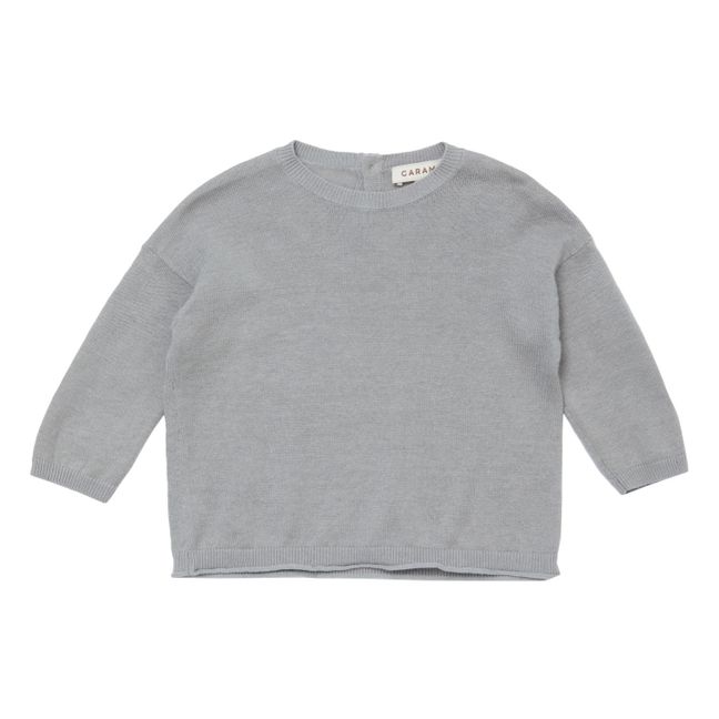 Todea Linen and Cotton Baby Jumper Gris