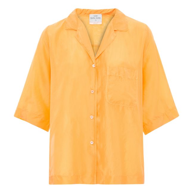 Habotai Silk Shirt Naranja