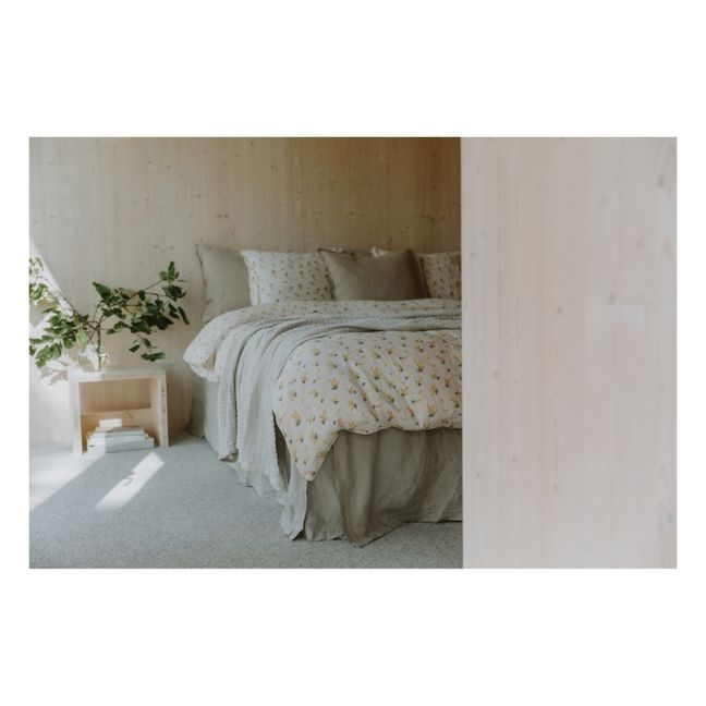 Funda de almohada Mimosa de muselina de algodón | Blanco Roto