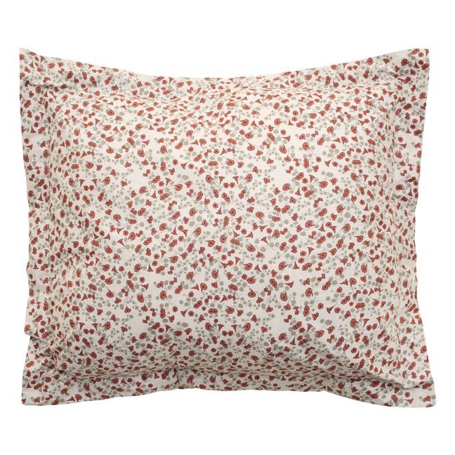 Royal Cress Cotton Percale Pillowcase | Red