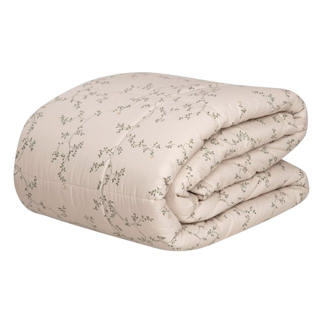 Botany Cotton Percale Quilted Blanket Verde