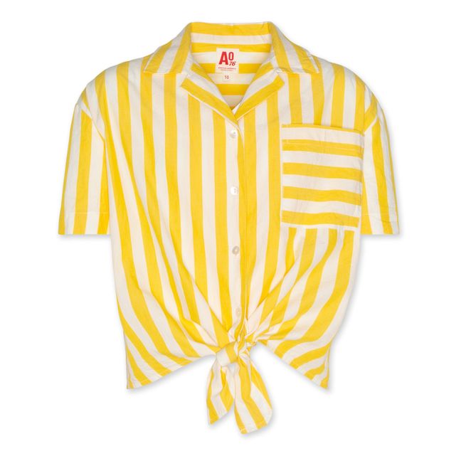 Camisa Amelia de rayas Amarillo