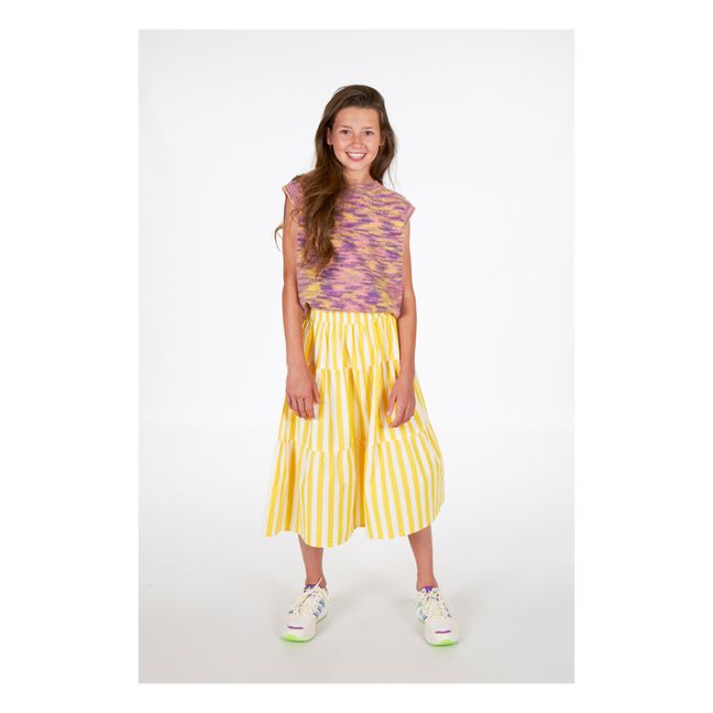 Nikki Striped Skirt Yellow