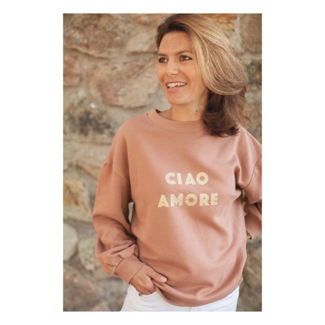 Marine Organic Cotton Sweatshirt - Women’s Collection - Rosa antico