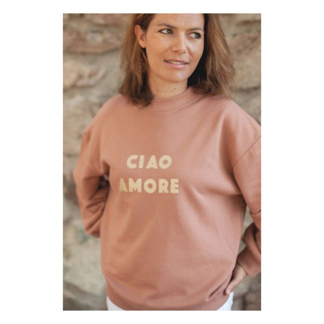 Marine Organic Cotton Sweatshirt - Women’s Collection - Rosa antico