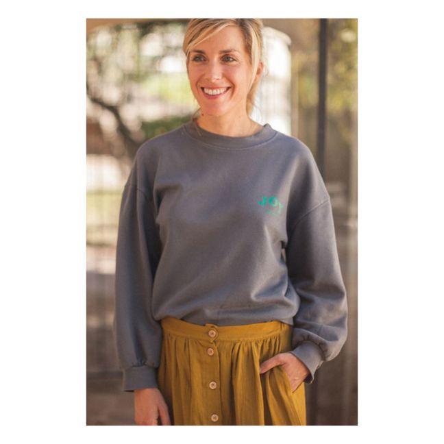 Marine Organic Cotton Sweatshirt - Women’s Collection - Gris