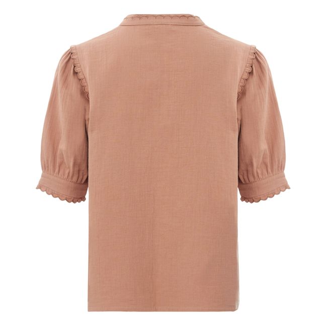 Alba Cotton Muslin Blouse - Women’s Collection  | Dusty Pink