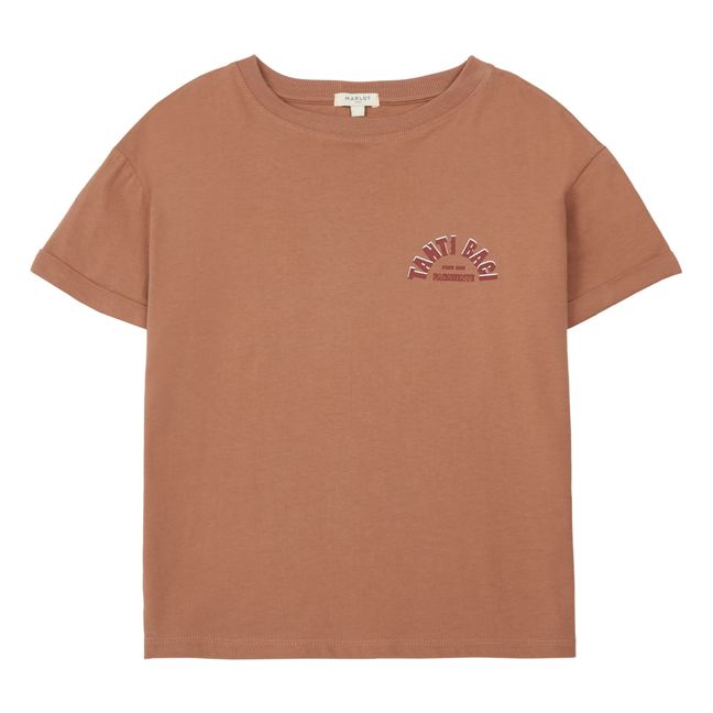 T-Shirt Bio-Baumwolle Mini Amore Altrosa