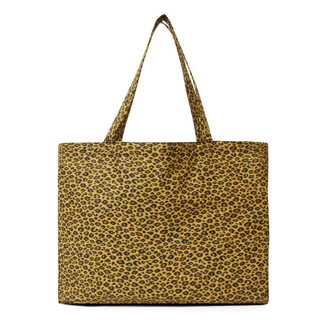 Amour Large Embroidered Tote Bag - CSAO x Smallable | Camel