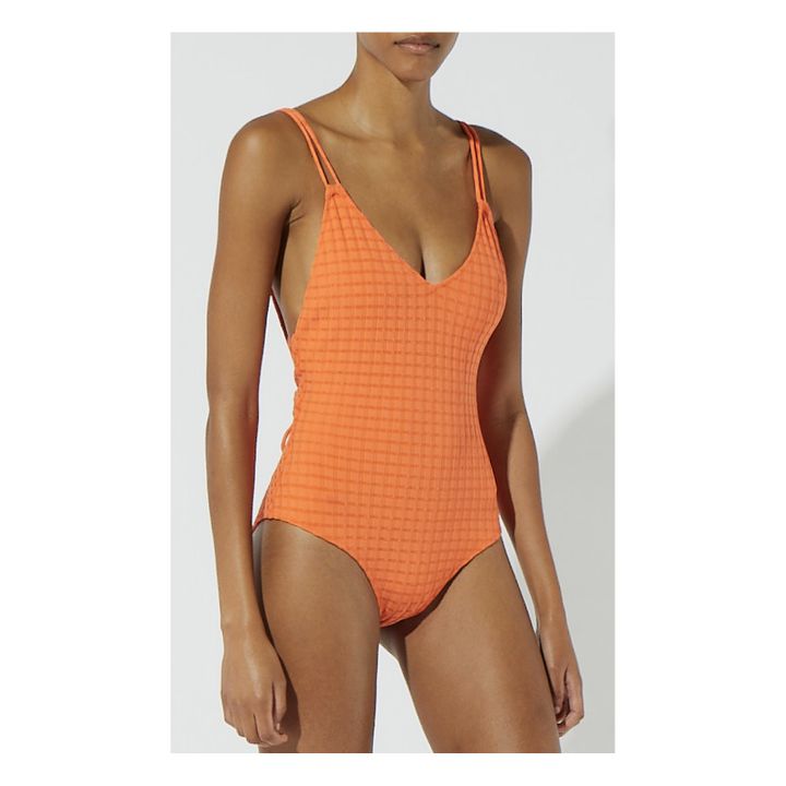 Solid and striped deals gingham one piece