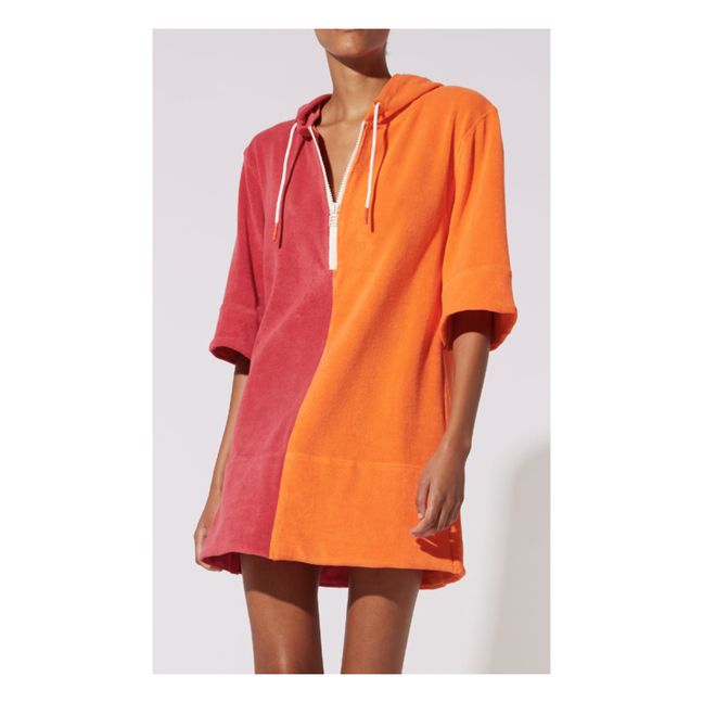Robe Zippée Terry Orange