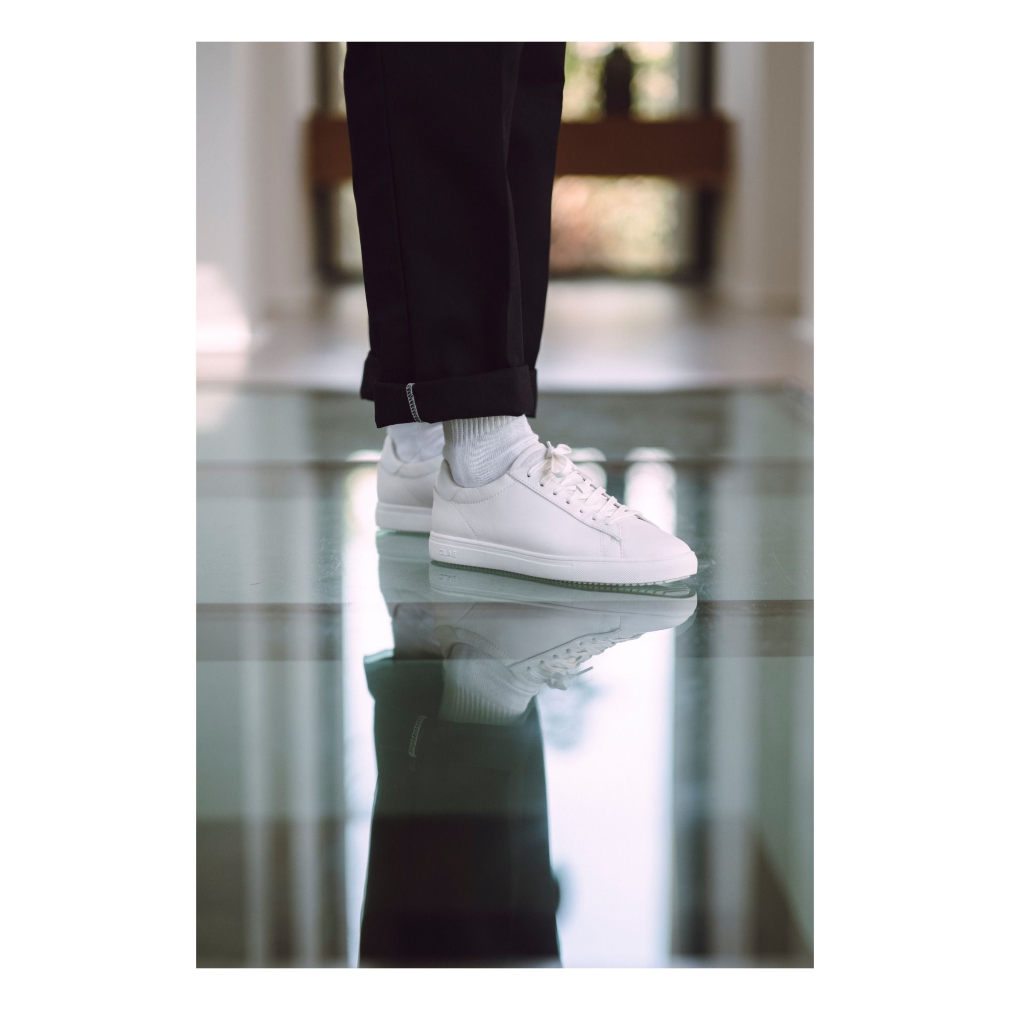 Bradley Leather Sneakers White- Product image n°2
