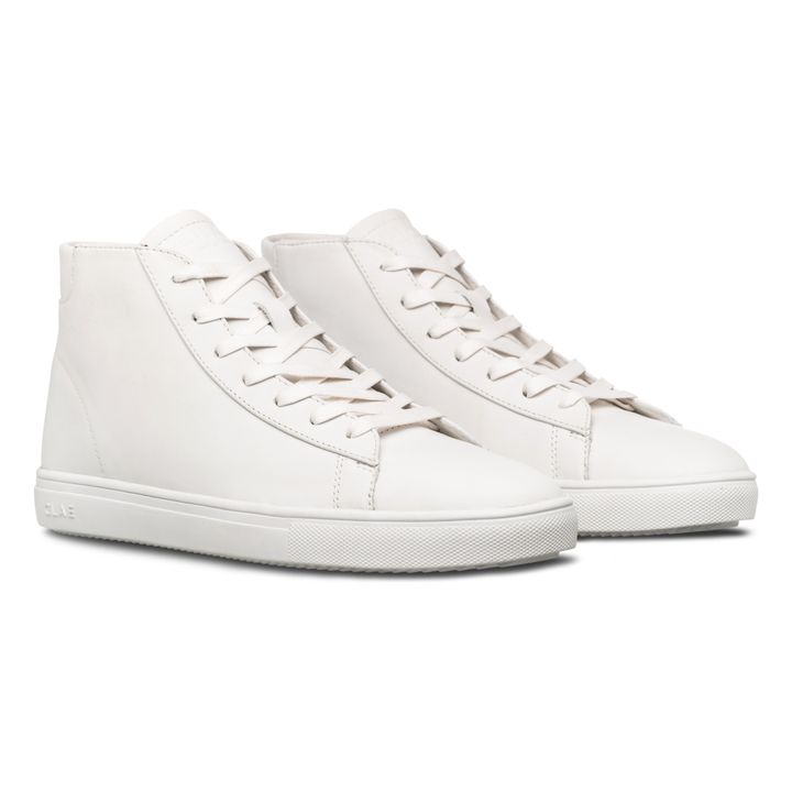 Bradley Mid-Top Leather Sneakers Blanco- Imagen del producto n°5