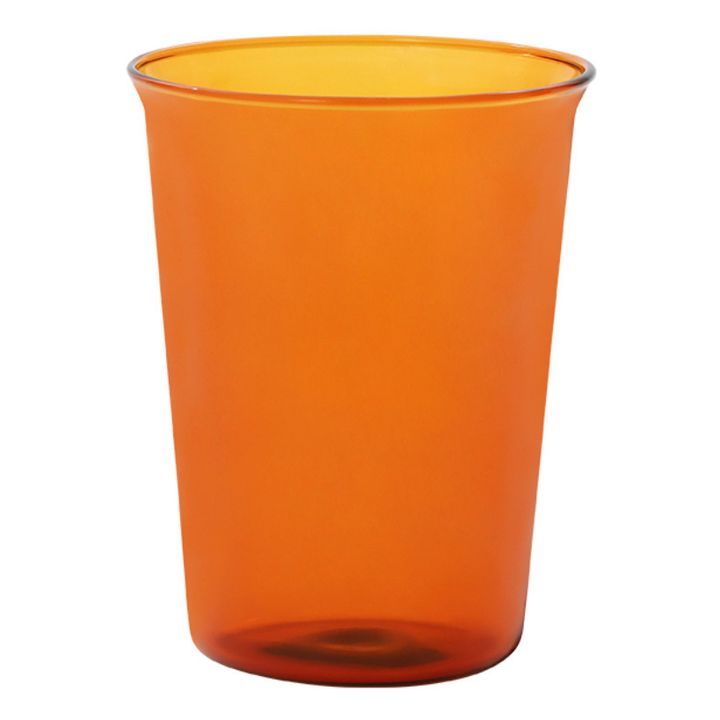 Cast Single Wall Glass - 350 ml | Amber- Product image n°0