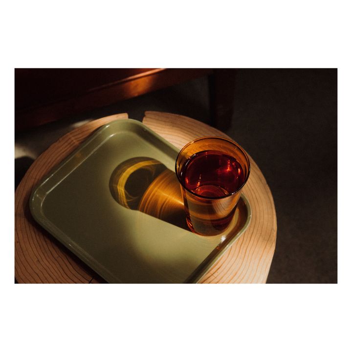 Cast Single Wall Glass - 350 ml | Amber- Product image n°3