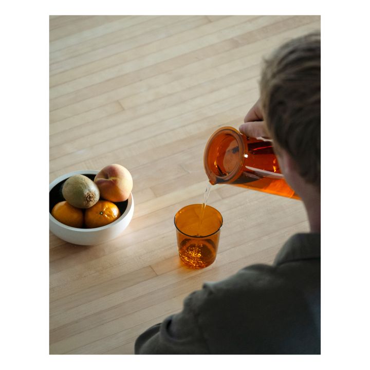 Cast Single Wall Glass - 350 ml | Amber- Product image n°4